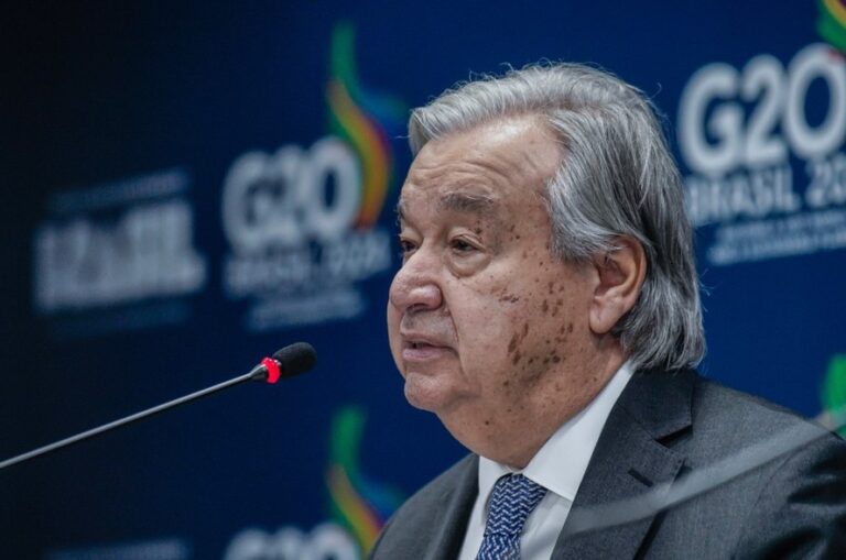 ‘Se o G20 se dividir, perde a relevância em nível global’, diz secretário-geral da ONU